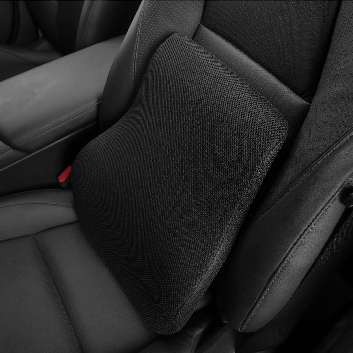 Autoyouth Ergonomic Memory Foam Lumbar Support Black Universal Size For Office, Car, Travel & Home Comfortable Back Pillow