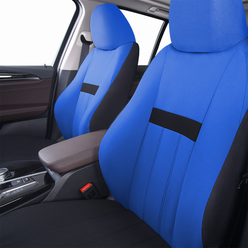 Autoyouth Car Seat Cushion Unique Gradient Design Car Seat Covers Full Set Front And Rear Split Bench Car Seat Protector For 90% car