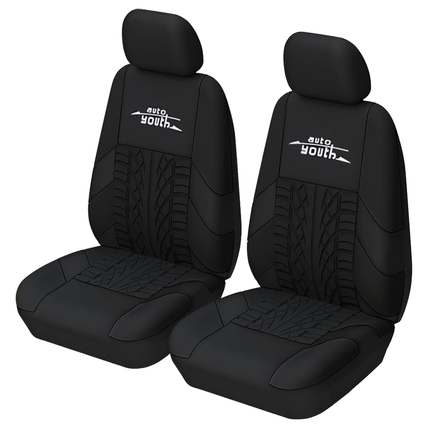 Autoyouth custom car seat covers polyester universal orange