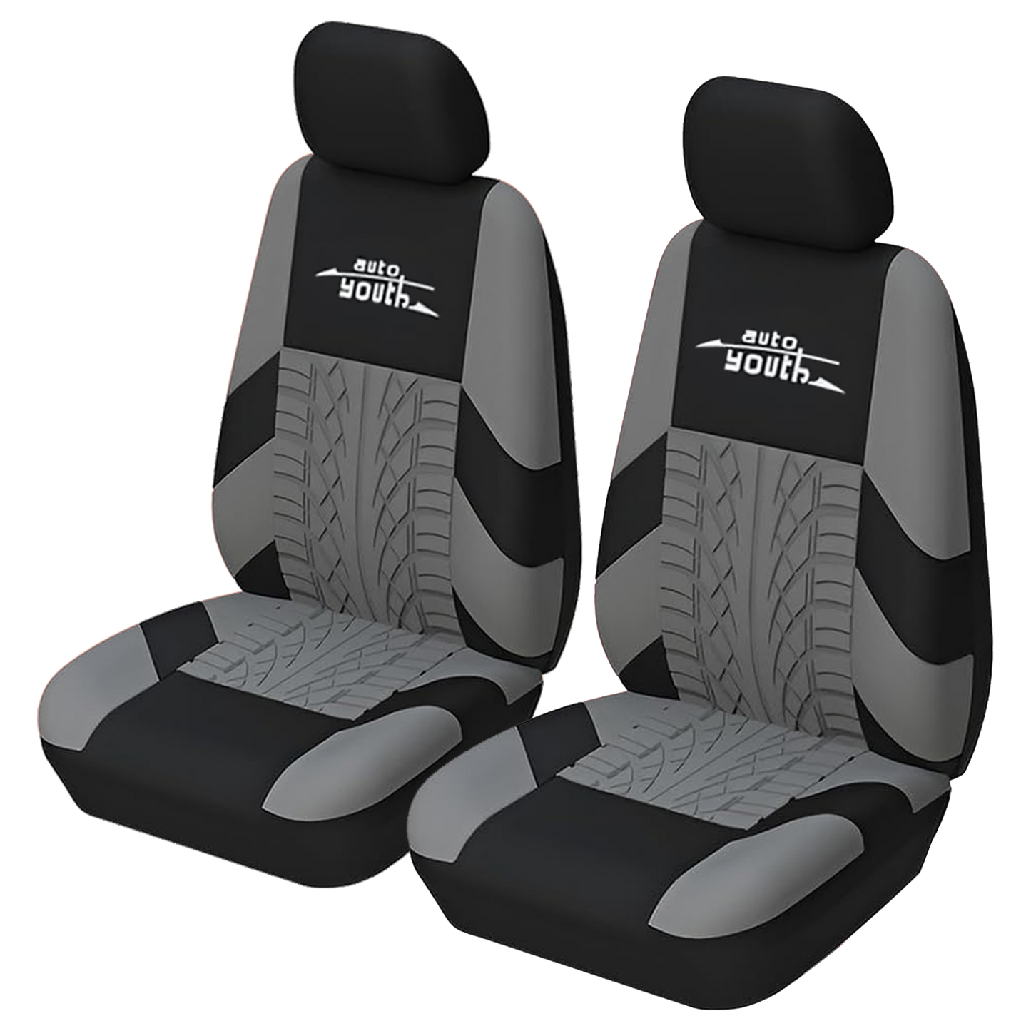 capas de assento de carro personalizadas poliéster universal cinza