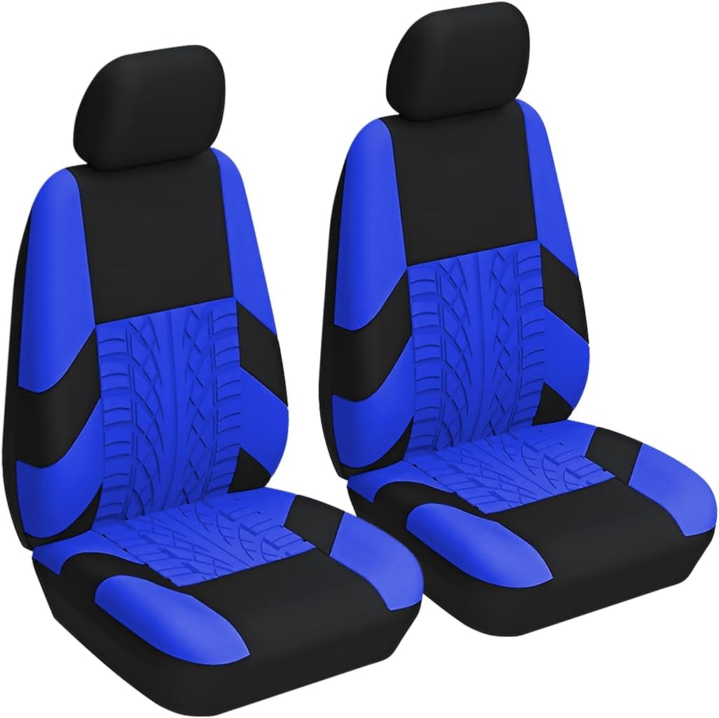 2 Capas de assento de carro de poliéster frontal universal