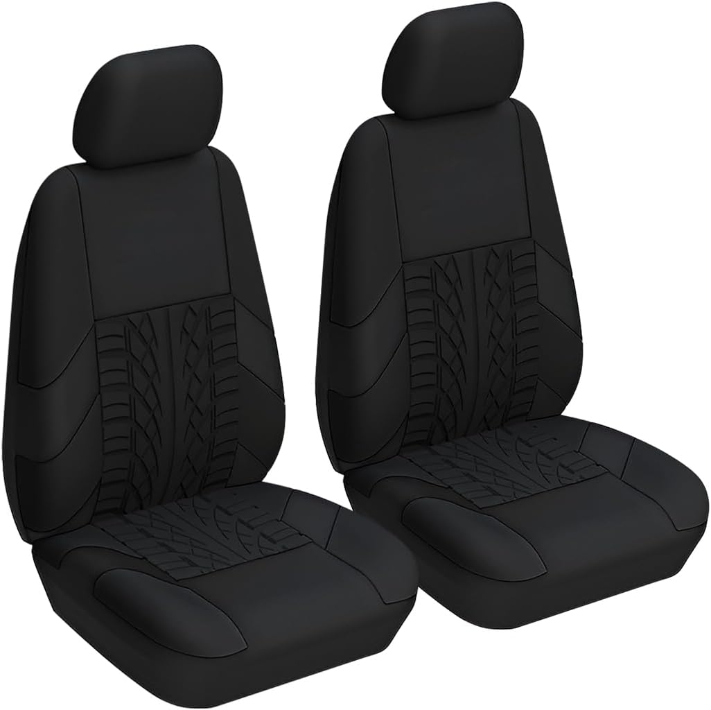 2 Capas de assento de carro de poliéster frontal universal