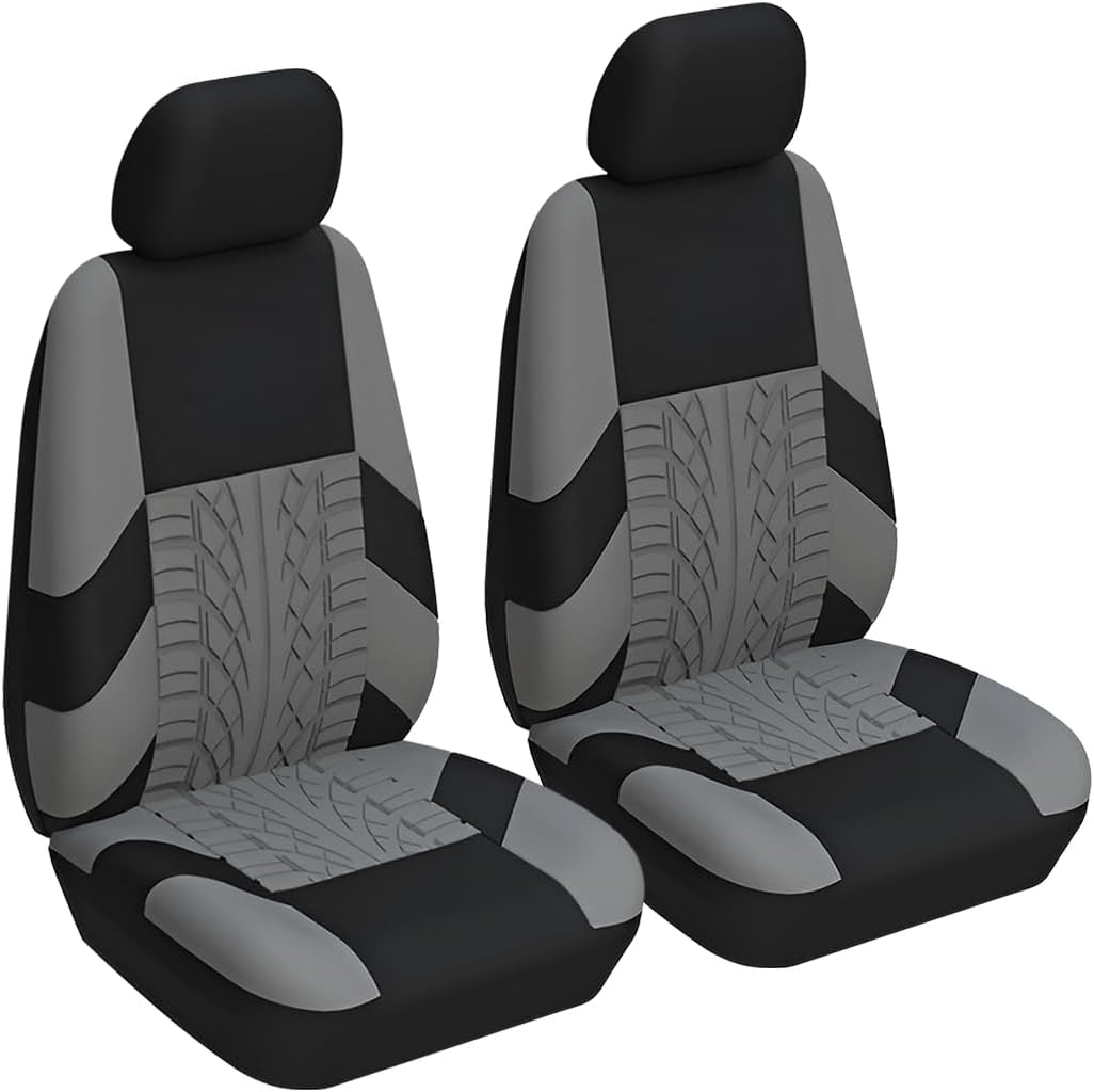 2 Capas de assento de carro de poliéster frontal universal