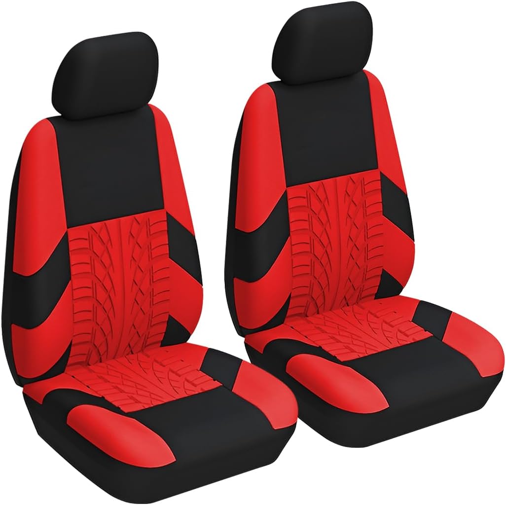 2 Capas de assento de carro de poliéster frontal universal