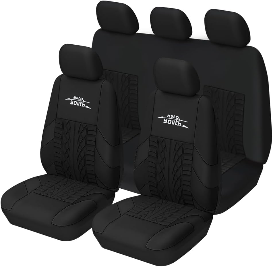 capas de assento de carro personalizadas poliéster universal cinza