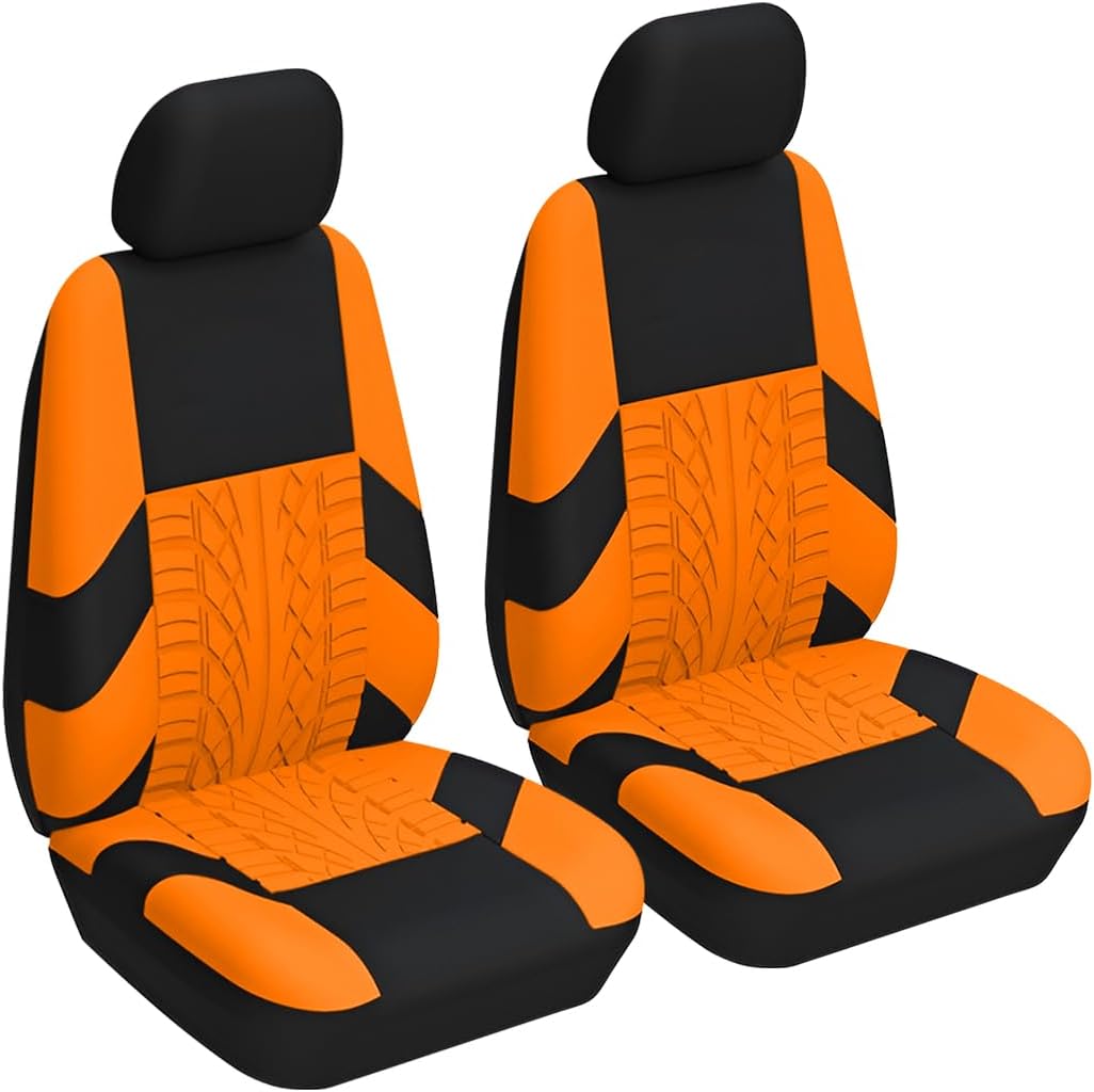 2 Capas de assento de carro de poliéster frontal universal