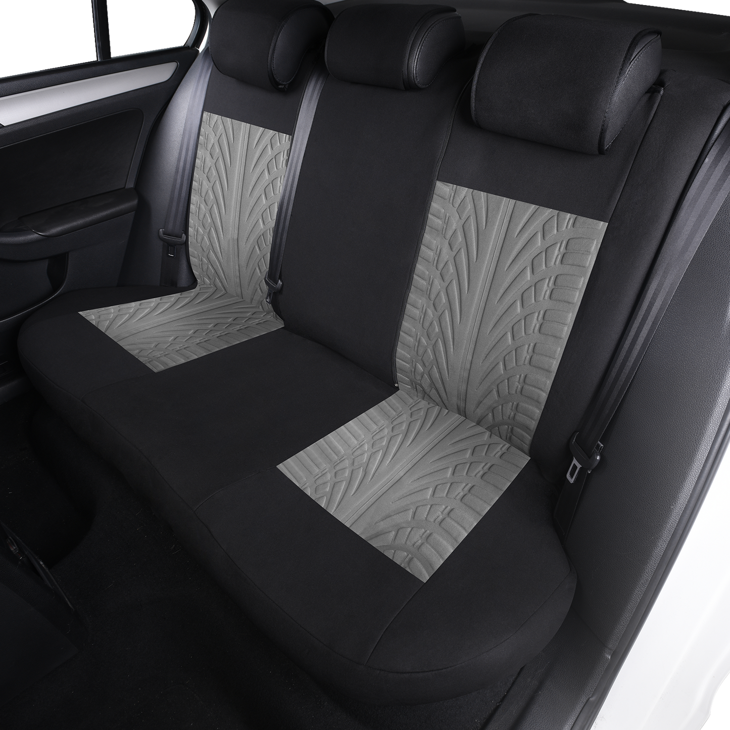capas de assento de carro personalizadas poliéster universal cinza