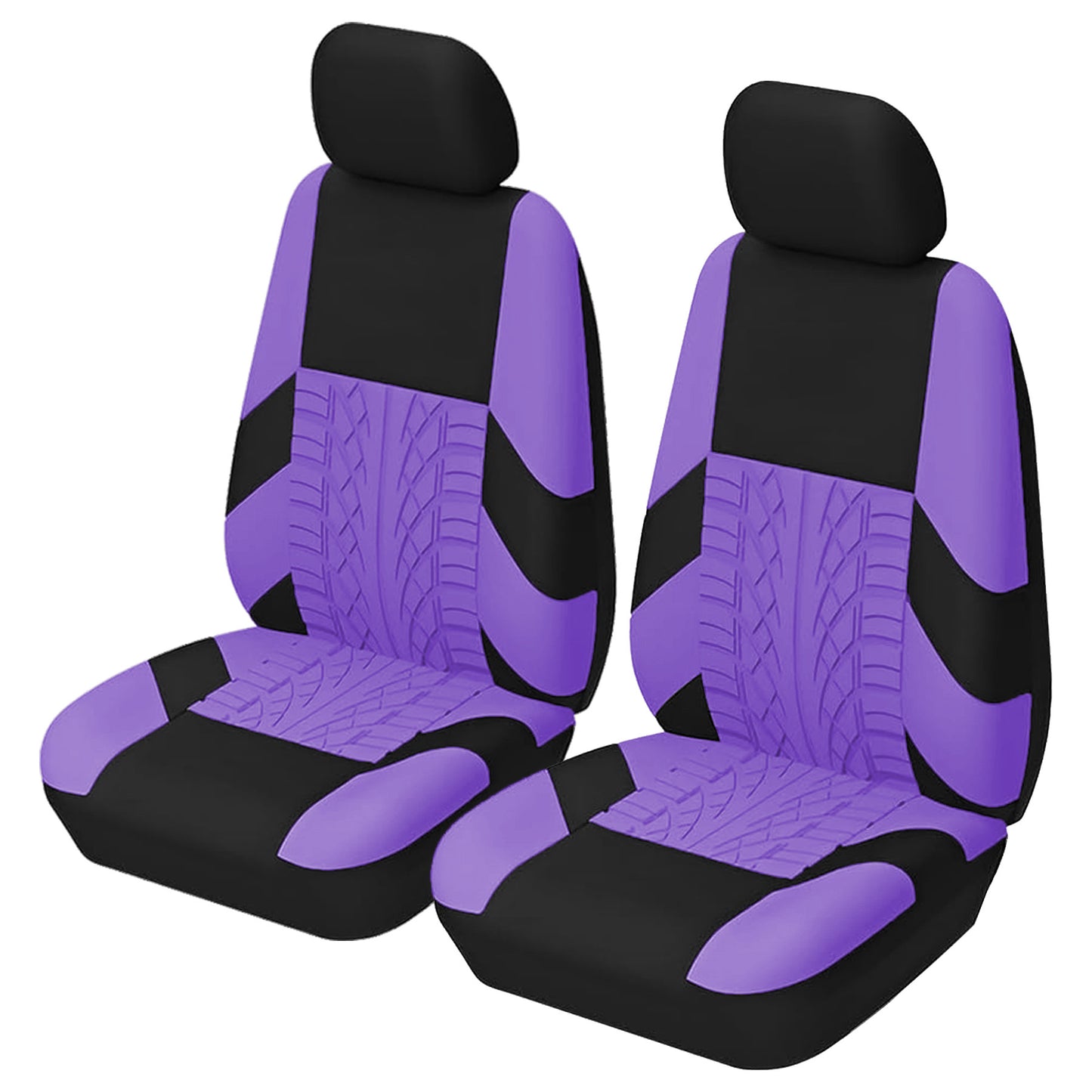 2 Capas de assento de carro de poliéster frontal universal