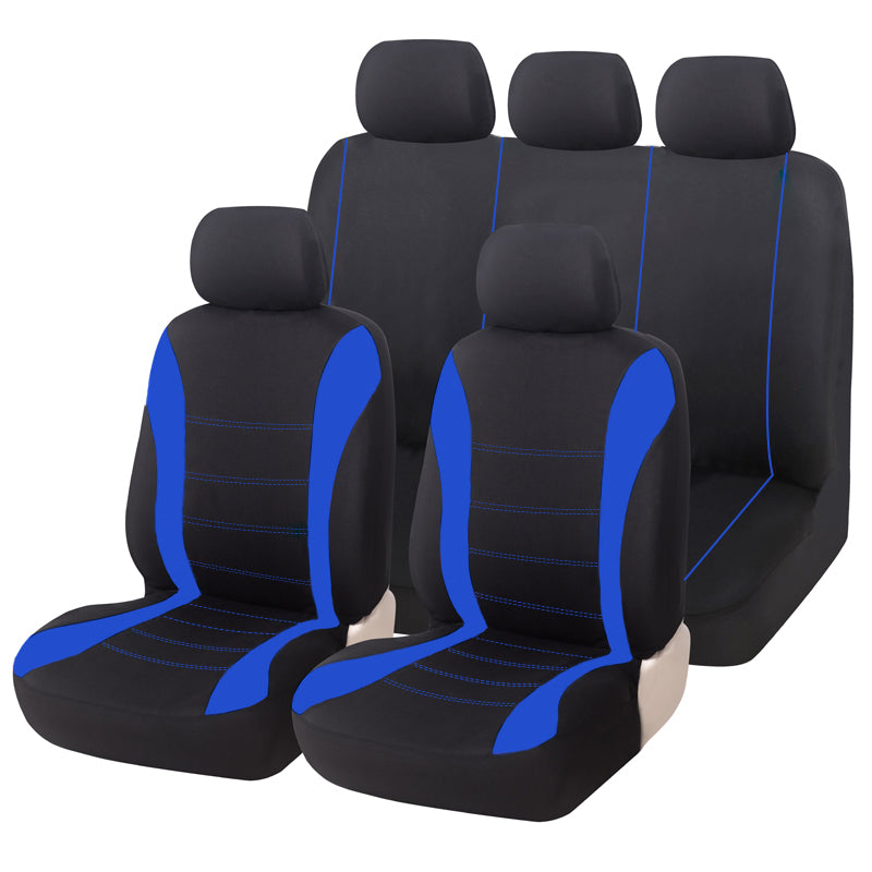 9pcs waistline pattern universal five seater car seat cover