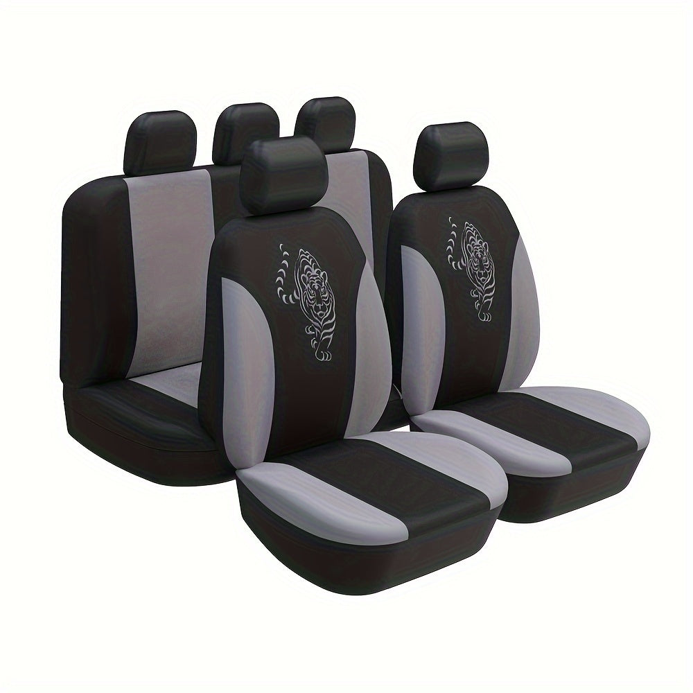Autoyouth Universal Car Seat Covers Set - All-Season, Durable Protection for 5 Seats, Suitable for Most Cars, SUVs, Vans - Easy to Clean, Sponge Filled Comfort