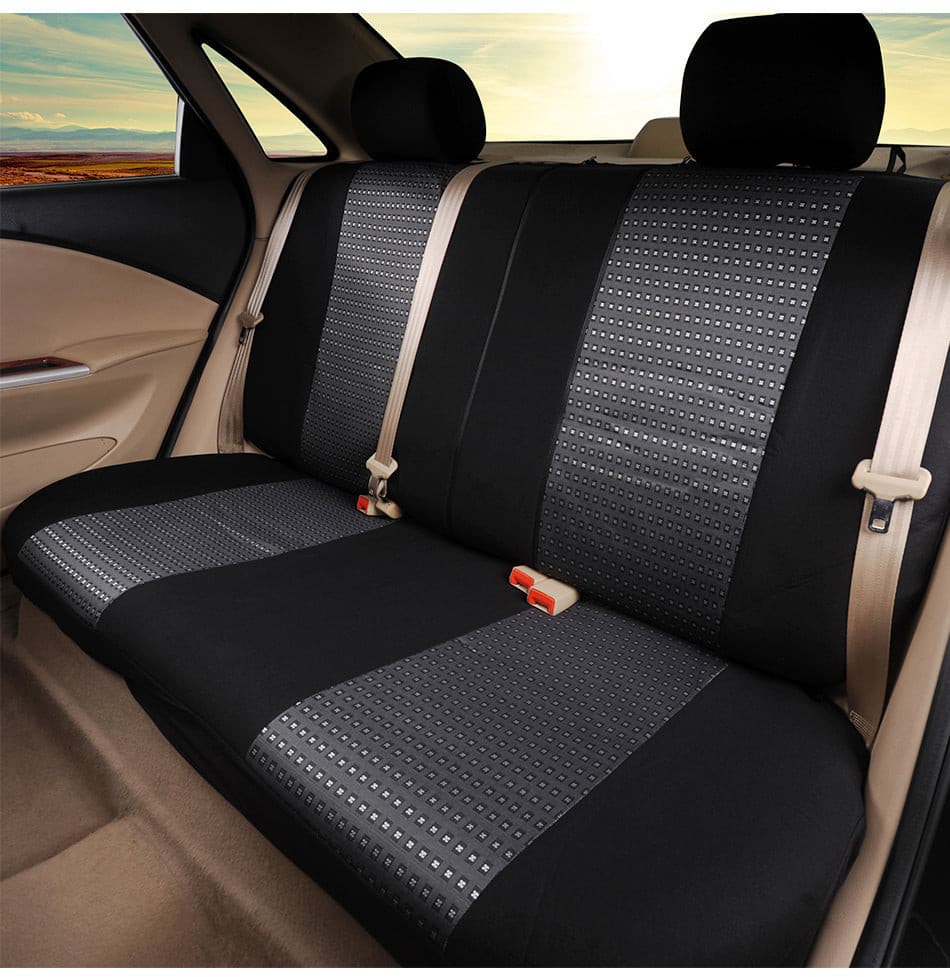 Autoyouth Car Seat Covers Universal Fit Jacquard +Polyester Fabric Automobiles Seat Cover Interior Accessories Seat Protector