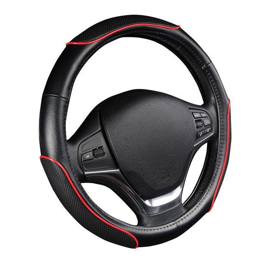 Autoyouth DIY Leather Steering Wheel Cover Automotive Interior Accessories Decorate 15 Inch Universal Anti-Slip DIY Sport