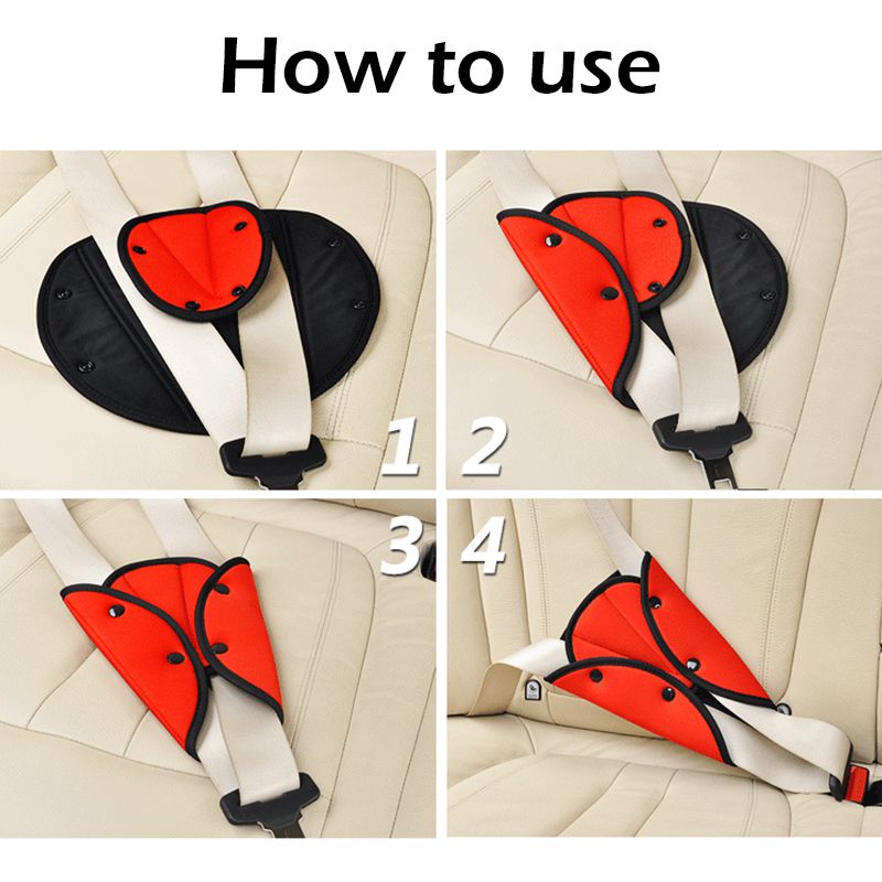 Autoyouth Car Seat Safety Belt Cover Pad Baby Child Product Seat Belt Adjustment Holder Triangle Safety Seat Belt Pad Clips For Kids