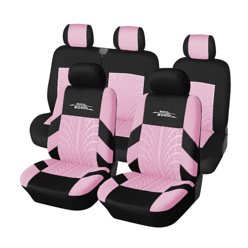 Autoyouth Universal Seats Covers High Quality Covers Car Interior Suitable for Two Rows of Seats (Double Front Seats and 2+1 Seats)