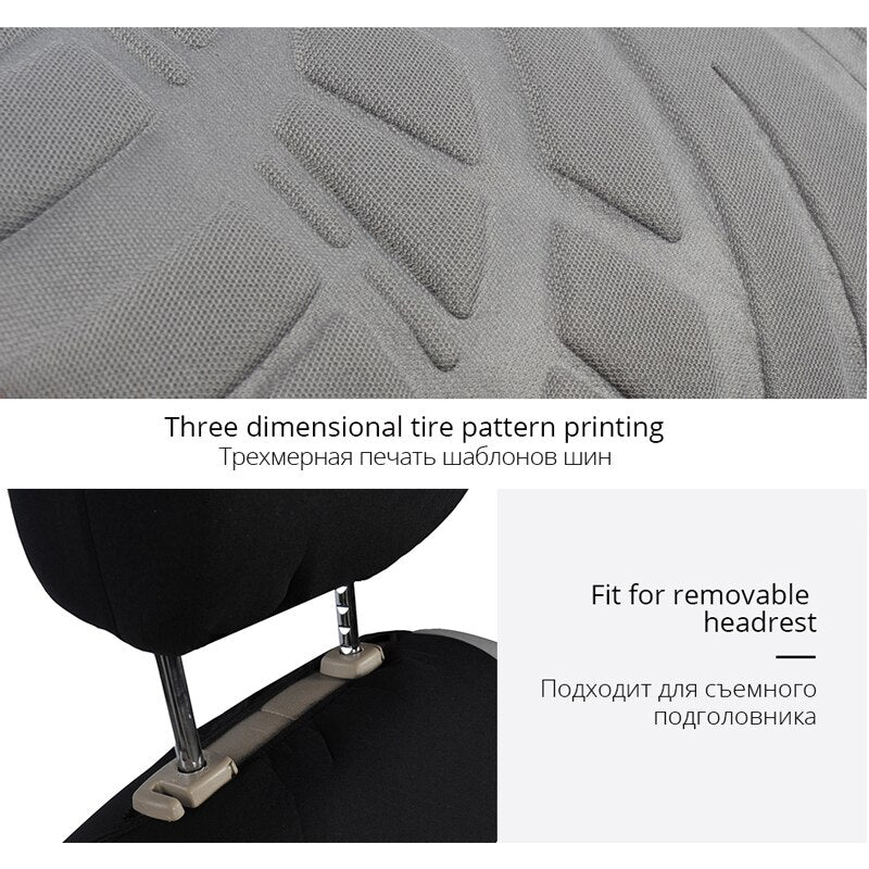 Autoyouth Universal Seats Covers High Quality Covers Car Interior Suitable for Two Rows of Seats (Double Front Seats and 2+1 Seats)