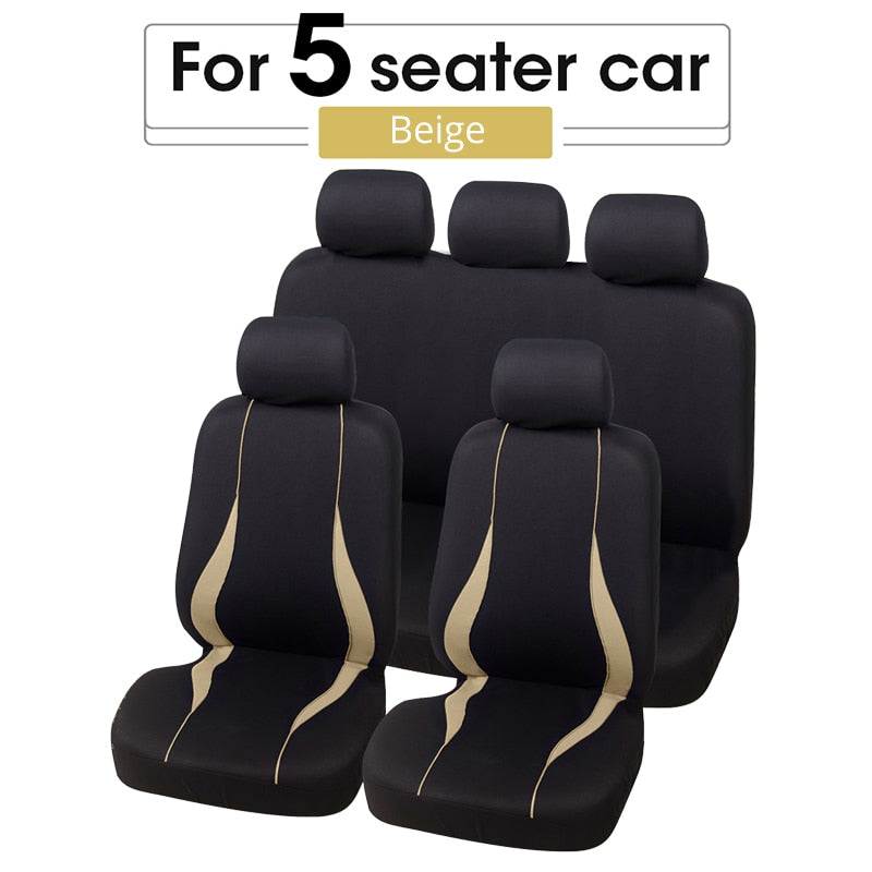 Autoyouth Car Seat Covers Airbag compatible Fit Most Car, Truck, SUV, or Van 100% Breathable with 2 mm Composite Sponge Polyester Cloth