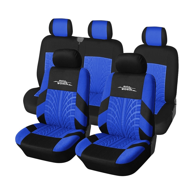 Autoyouth Universal Seats Covers High Quality Covers Car Interior Suitable for Two Rows of Seats (Double Front Seats and 2+1 Seats)