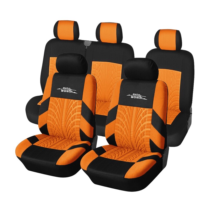 Autoyouth Universal Seats Covers High Quality Covers Car Interior Suitable for Two Rows of Seats (Double Front Seats and 2+1 Seats)
