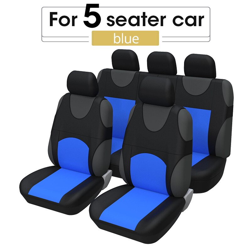 Autoyouth Car Seat Cover T-Shirt Black Universal For Chevrolet Onix For Hyundai HB20 Universal Interior Accessories For 1/2/5/7 seats Cars