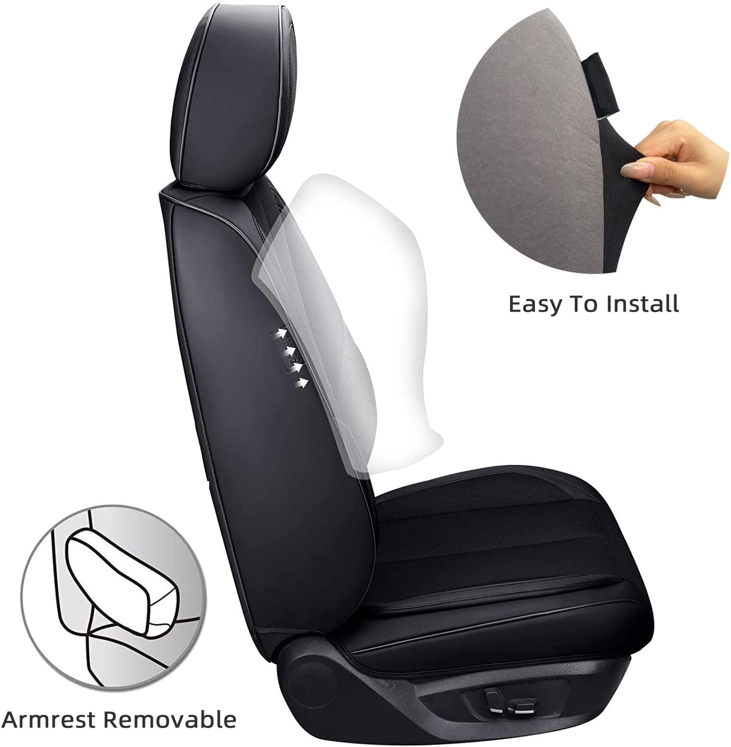 Autoyouth Car Seat Covers Universal For GOLF IV(1J1) For OCTAVIA III Combi (5E5) For S80 II (124) For IBIZA IV SPORTCOUPE (6J1, 6P5)