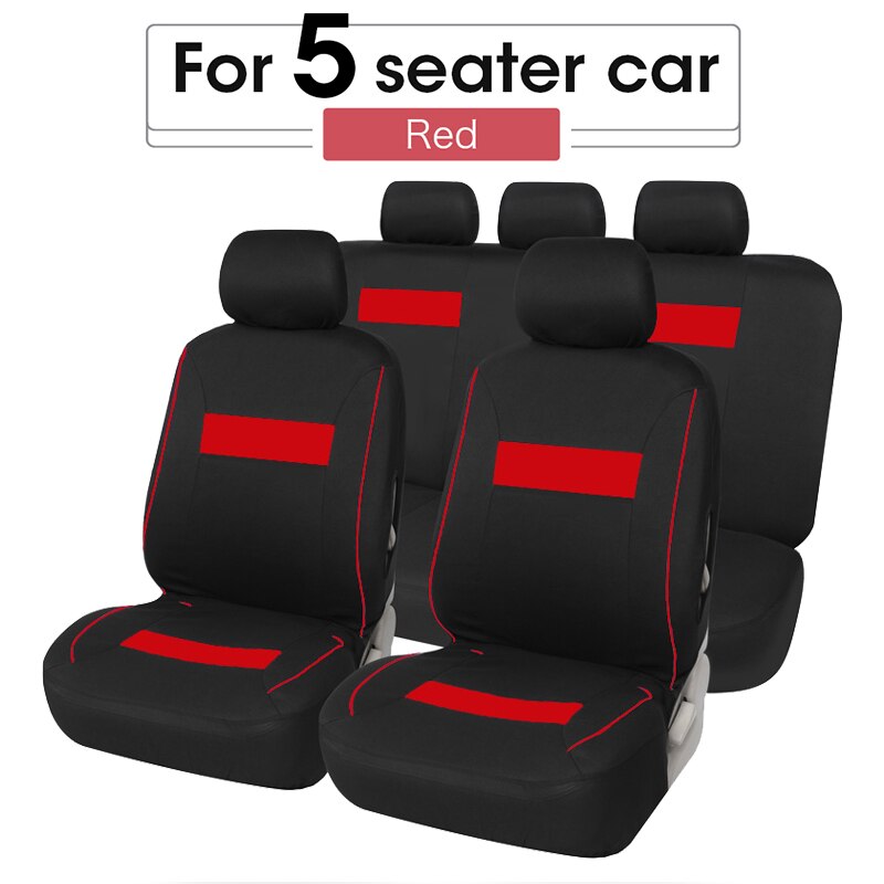 Autoyouth Car Seat Cover T-Shirt Black Universal For Chevrolet Onix For Hyundai HB20 Universal Interior Accessories For 1/2/5/7 seats Cars