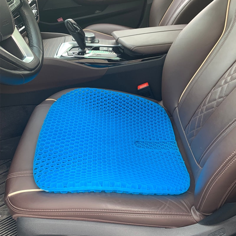 Autoyouth Gel Car Seat Cushion Breathable Honeycomb Design Seat Cushions Tailbone Pain Relief Seat Cushion For Office Home Desk Chair