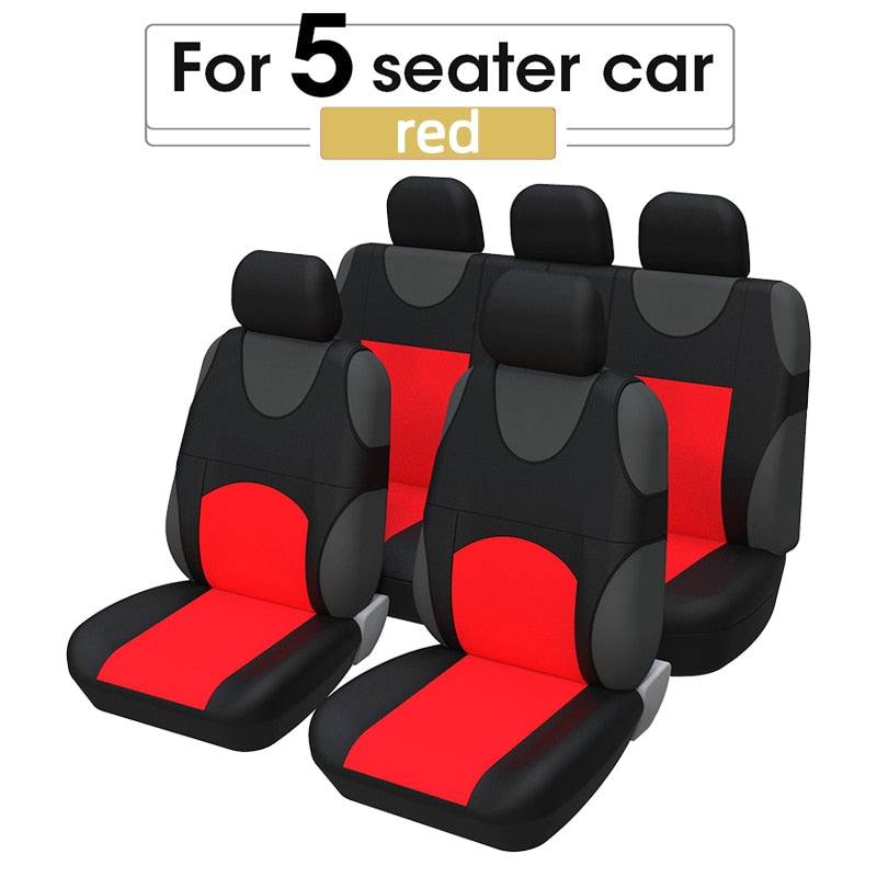Autoyouth Car Seat Cover T-Shirt Black Universal For Chevrolet Onix For Hyundai HB20 Universal Interior Accessories For 1/2/5/7 seats Cars