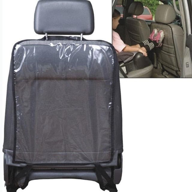 Autoyouth Car Backseat Organizer with Table Holder 9 Storage Pockets Seat Back Protectors Kick Mats for Kids Toddlers 2 Pack Accessories