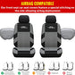 AUTOYOUTH Brand Embroidery Car Seat Covers Gray