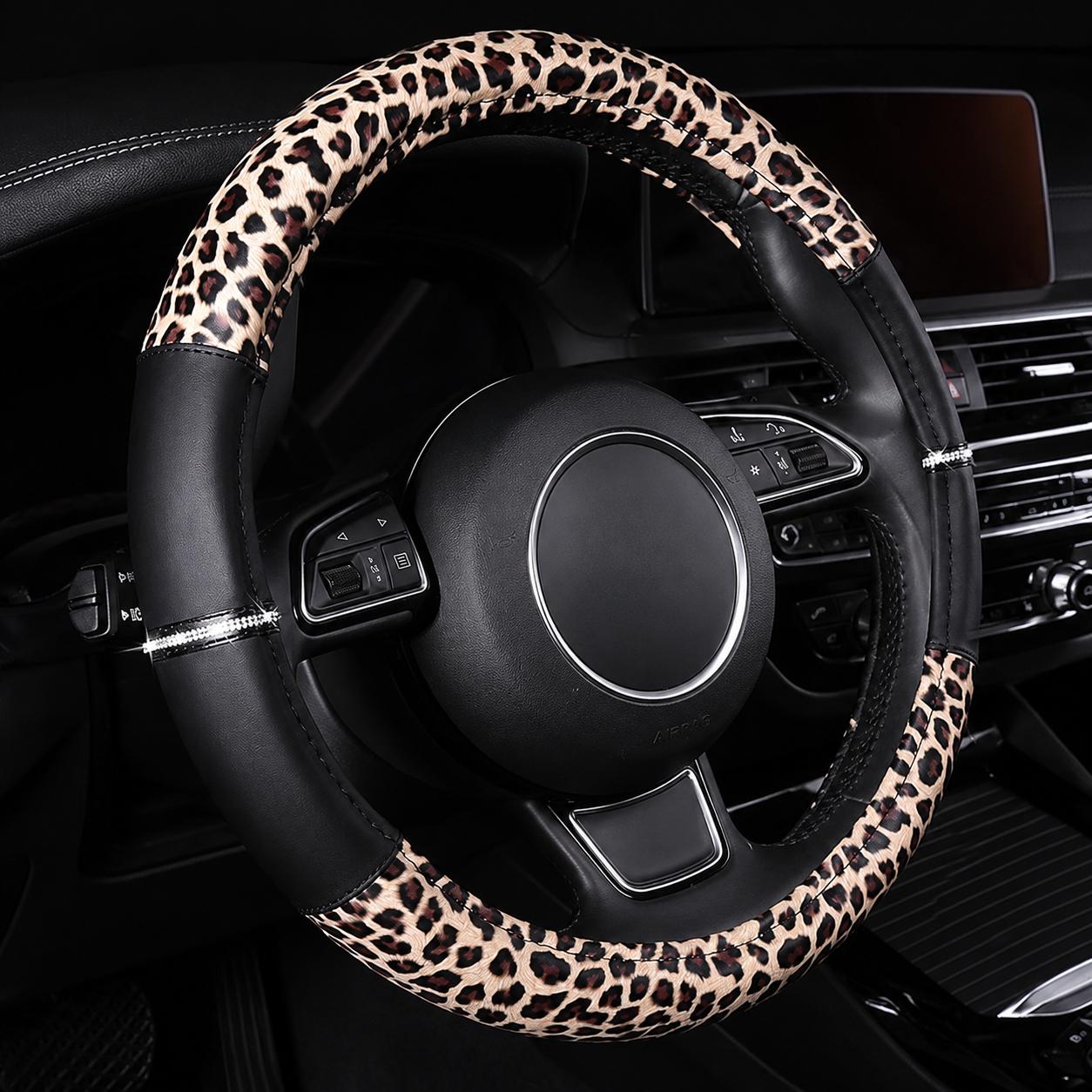 Leopard & Cheetah Steering Wheel Cover