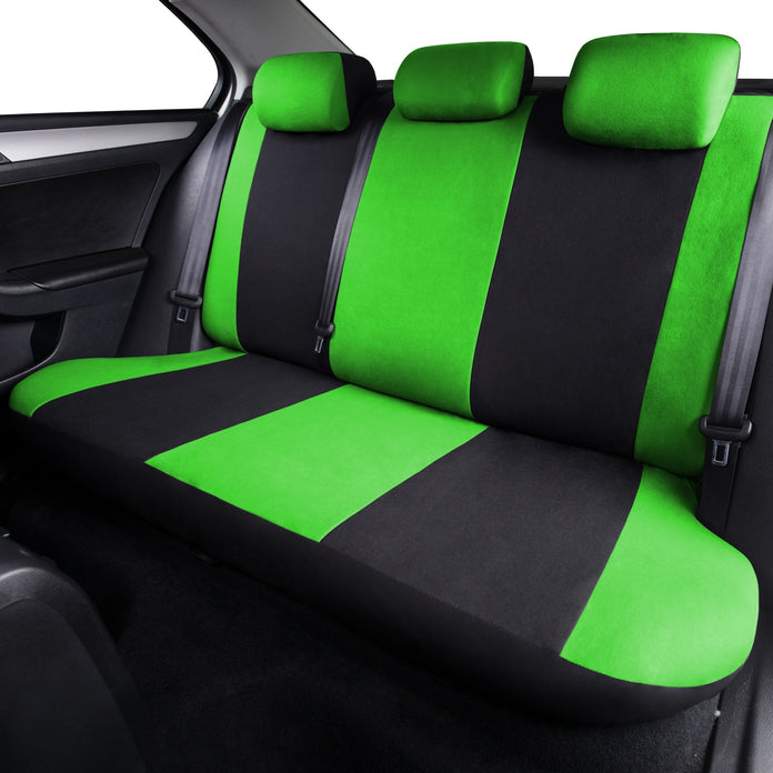 90% Universal Fit Polyester Car Seat Covers - All Season Cloth Seat Protectors for 5-Seat Cars & SUVs