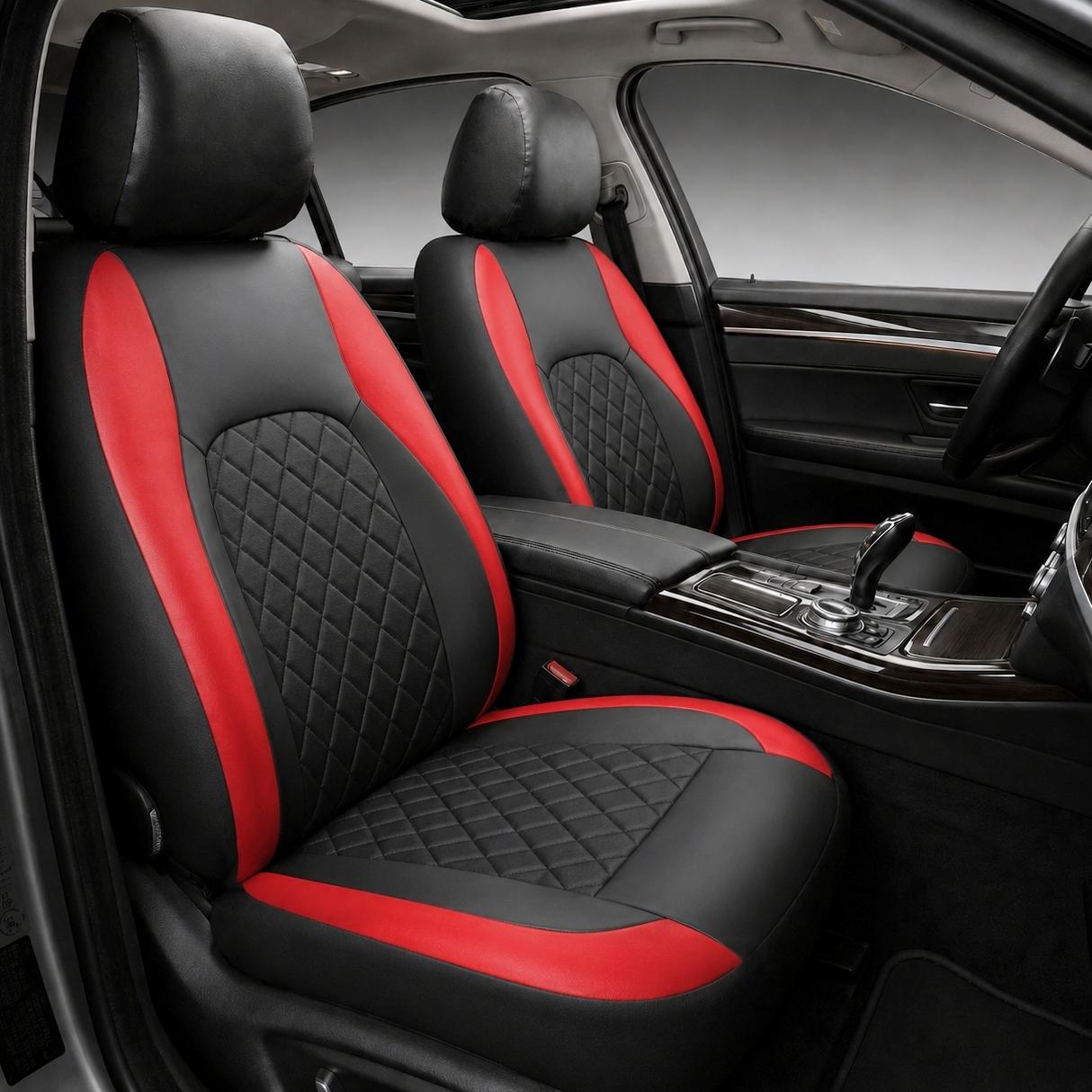 PU Leather Car Seat Covers Front Set