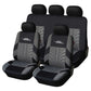 3D Tyre Print Full Set Car Seat Covers - Premium Polyester, Airbag Compatible, Quick Setup, Universal Fit for Car, Truck, SUV - Durable, Water-Resistant, Easy to Clean, Breathable Interior Accessories