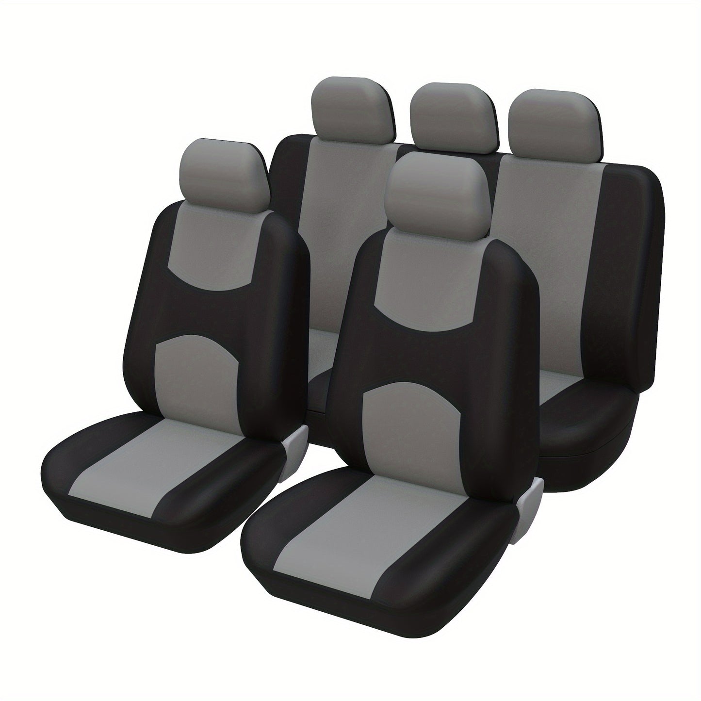 Car Seat Covers Full Set, Breathable Polyester Automotive Front and Rear Seat Covers, Automotive Seat Cover, Compatible with Most Cars