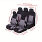 5 Seat Car Seat Covers Full Set, Front & Split Rear Bench for Car, 3D Tyre Print Automotive Interior Covers, Airbag Compatible, Quick Setup Universal Fit Seat Covers for Car, Truck, SUV