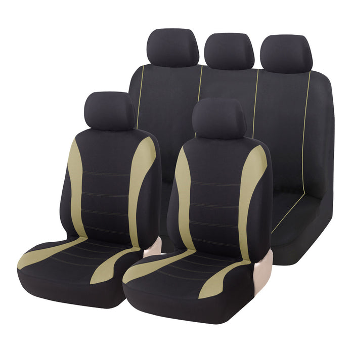 All-Season Car Seat Covers For 5-Seater Cars, Suvs & Pickup Trucks - Easy Install, Durable Polyester, Hand Washable
