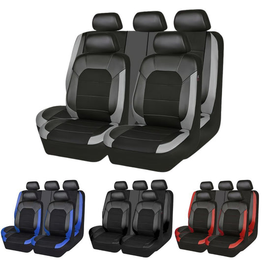 Car Seat Cover Full Set, Leather Car Seat Cover, Waterproof Car Seat Covers, Car Seat Cushion, PU Leather Seat Covers Car Seat Protector Universal Fit Most Cars