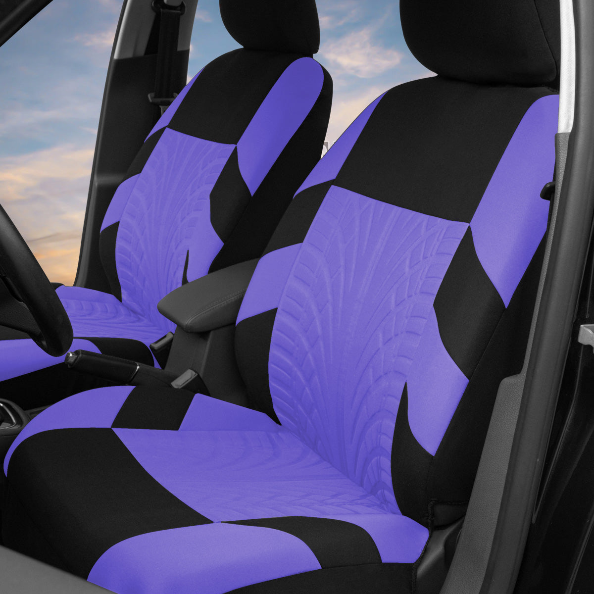 2 Front Polyester Car Seat Covers Universal