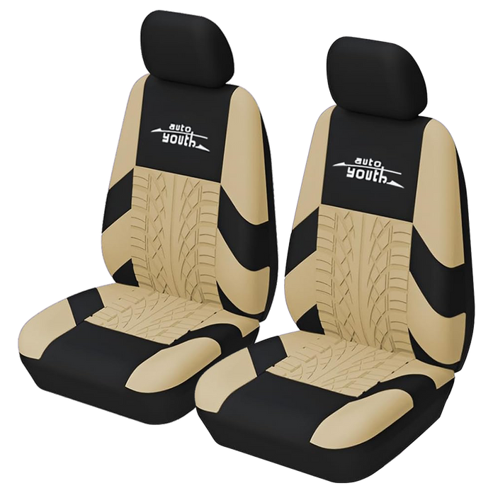 Autoyouth custom car seat covers polyester universal beige