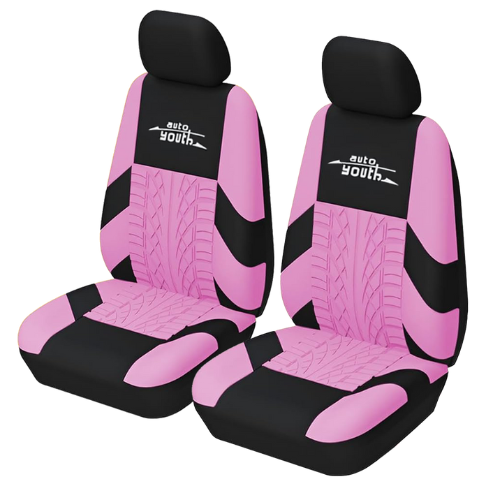 AUTOYOUTH Brand Embroidery Car Seat Covers Pink