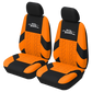 custom car seat covers polyester universal orange