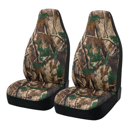 Forest Camouflage Front Car Seat Covers