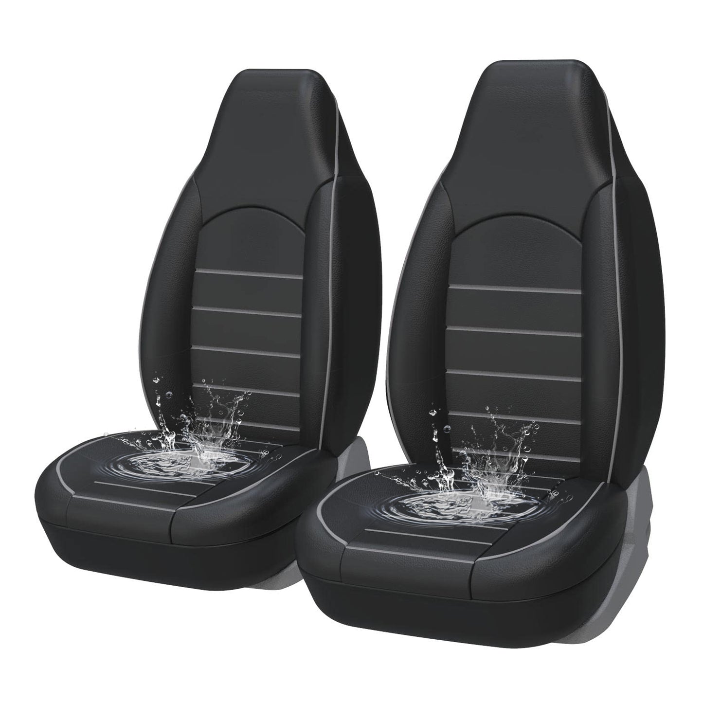 PU Leather Car Seat Covers High Back