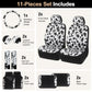 Cute Cow Pattern Car Seat Covers Set