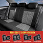 Grey Car Seat Covers Full Set, Front Bucket Seat Covers with Split Bench