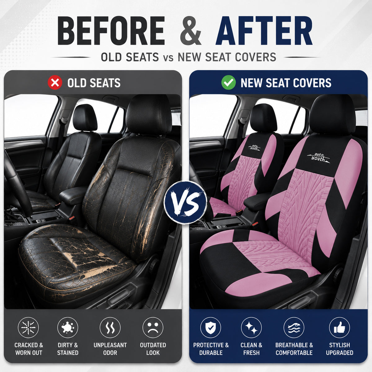 3D Embossed Seat Covers