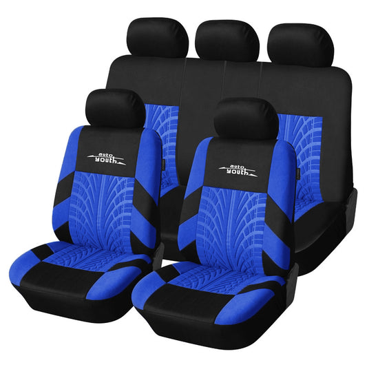 AUTOYOUTH Brand Embroidery Car Seat Covers Blue