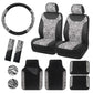 Zebra Print Car Seat Covers Set