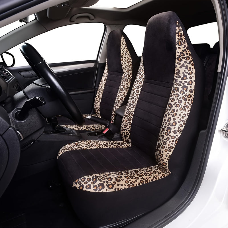 Car Seat Covers Two-Tone Cheetah Print Seat Covers Covers Car Accessories for Most Cars, Trucks, SUVs or Vans