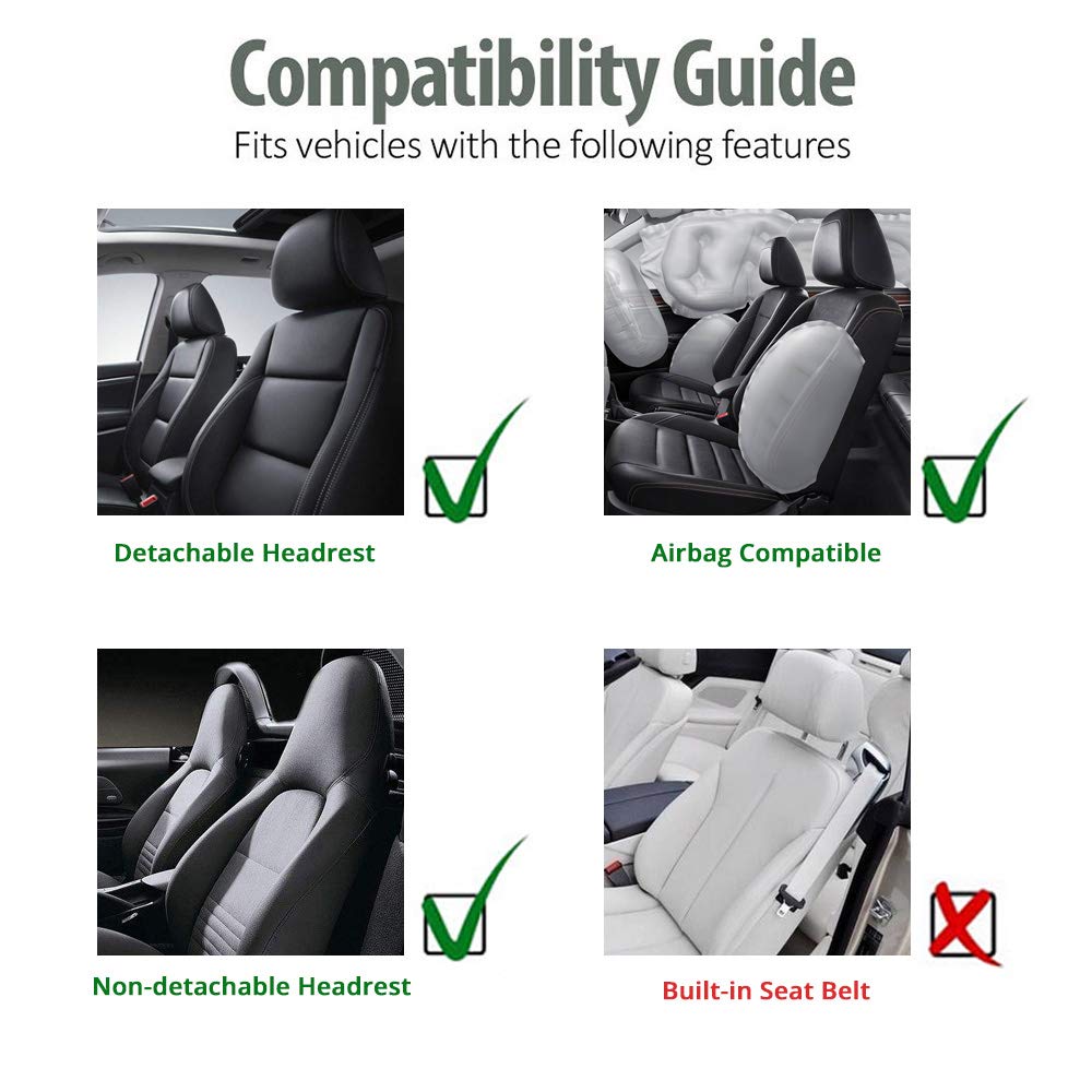 PU Leather Car Seat Covers High Back